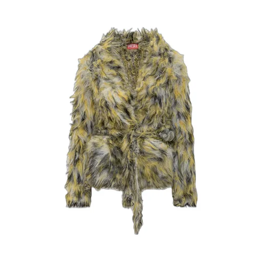 M-Annaine Open-Front Fluffy Knit Cardigan