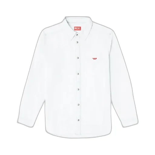 D-Simply Logo-Embroidered Cotton Shirt