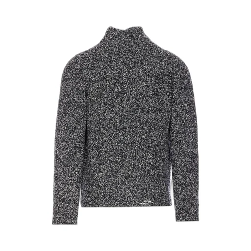 High-Neck Wool Sweater