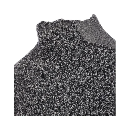 High-Neck Wool Sweater