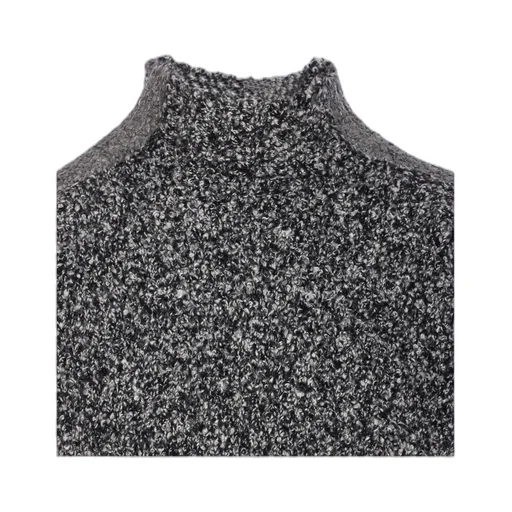 High-Neck Wool Sweater