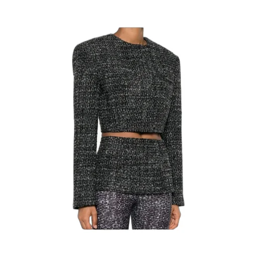 G-Crop-G Tweed Cropped Jacket