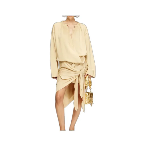 D-Creed Drawstring Wrap Dress