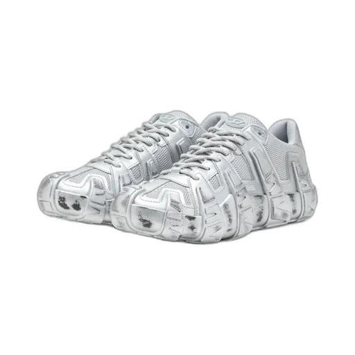 Griffe Metallic Mesh Sneakers