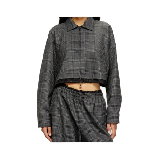 J-Ting-Fem Cropped Coach Jacket