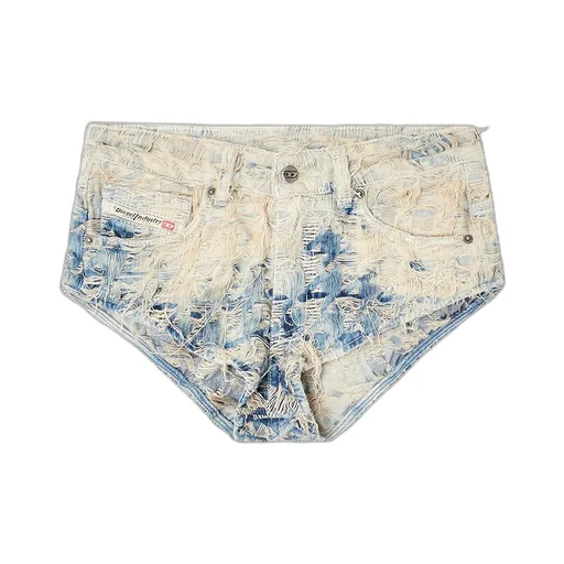 De-Jizz-Fsh1 Shorts In Houndstooth-Weave Denim