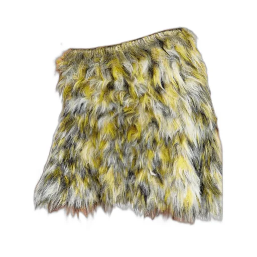 Fluffy Jacquard Knit Mini Skirt
