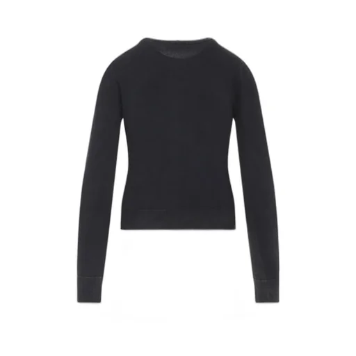 Button-Fastening Logo-Embroidered Cardigan