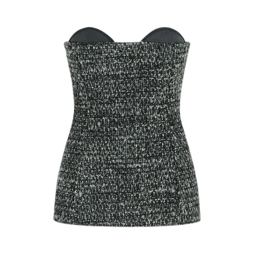 Sweetheart Tweed Top