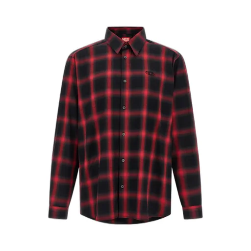 Logo-Embroidered Check-Pattern Shirt