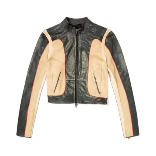 L-Oonie Panelled Leather Jacket