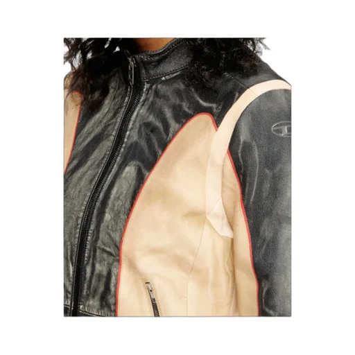 L-Oonie Panelled Leather Jacket