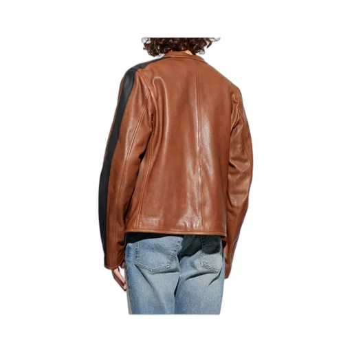 Leather Panelled Jacket