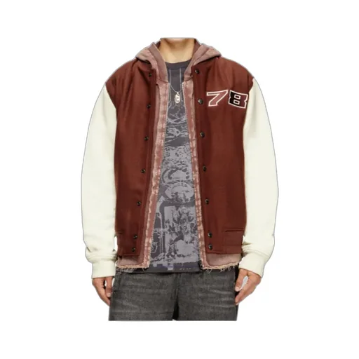 Wool-Blend Varsity Jacket