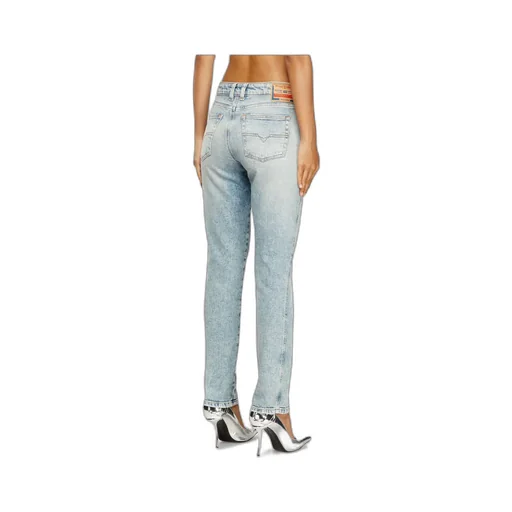 Faded-Wash Cotton Jeans