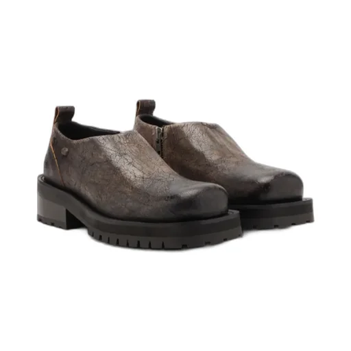 D-Texan Zip-Detail Derby Shoes