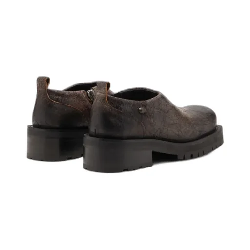 D-Texan Zip-Detail Derby Shoes