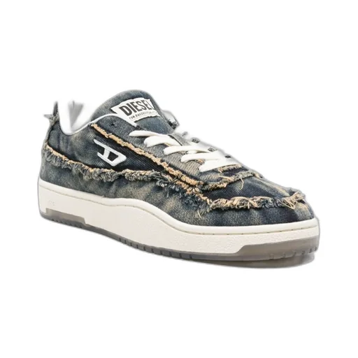 Frayed Denim Sneakers