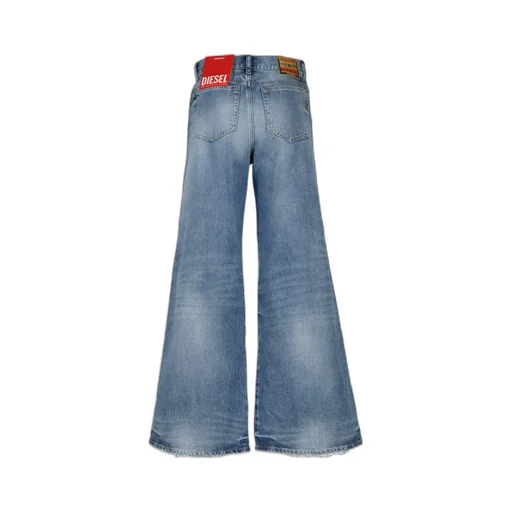 Wide-Leg Distressed Jeans