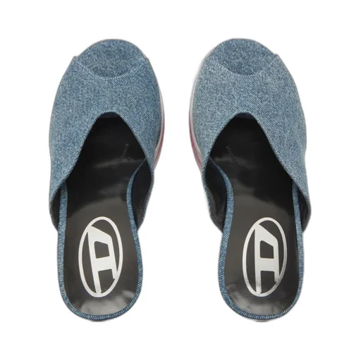 120Mm D-Lake Denim Platform Sandals