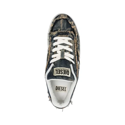 Frayed Denim Sneakers