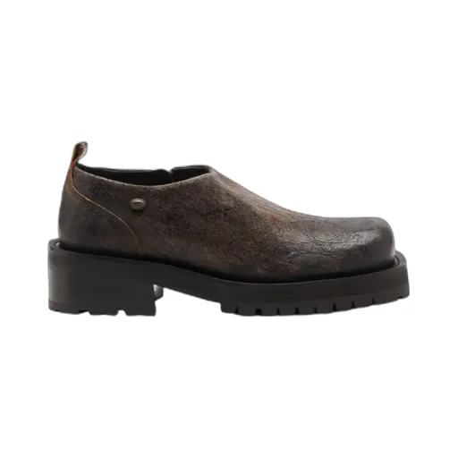 D-Texan Zip-Detail Derby Shoes