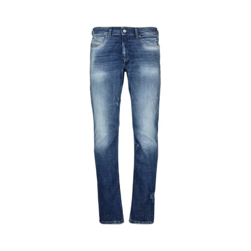 Faded-Wash Slim-Fit Jeans