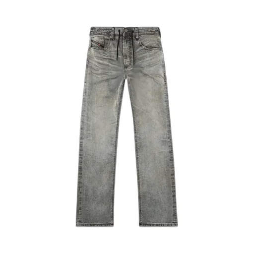 Faded Straight-Leg Jeans