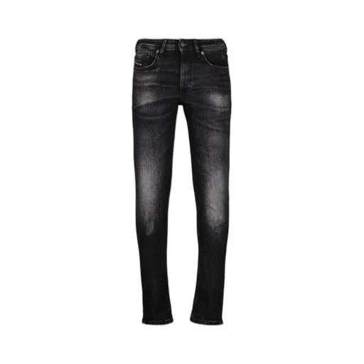 Logo-Patch Distressed Jeans