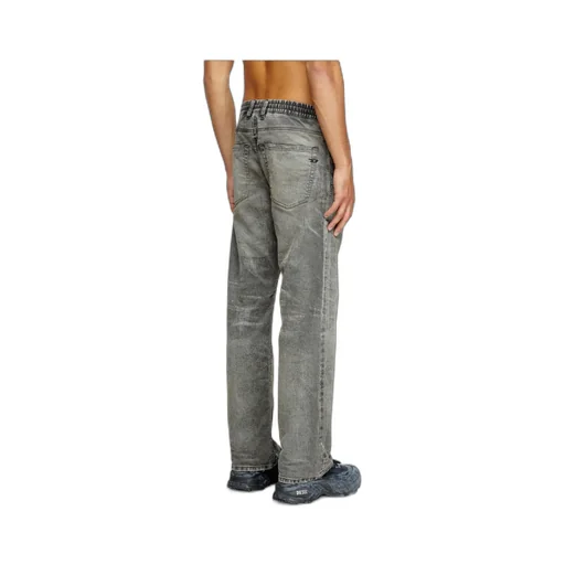 Faded Straight-Leg Jeans