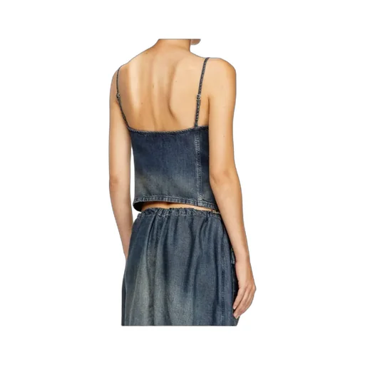 De-Mellis-S Zip-Front Flap-Pocket Top