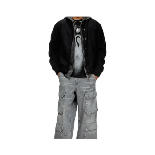 Embroidered Logo Bomber Jacket