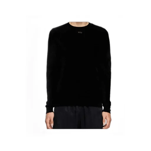 K-Cevro Round-Neck Sweater With Oval D Logo Plaque