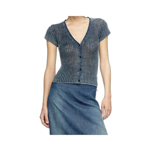 M-Rez Knitted Button-Up Cardigan