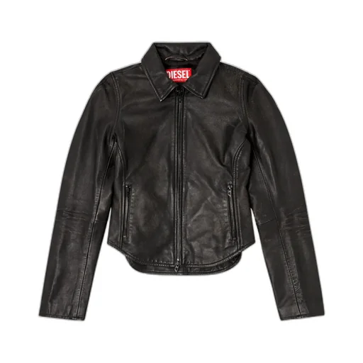 L-Egrad Zip-Front Shearling Jacket