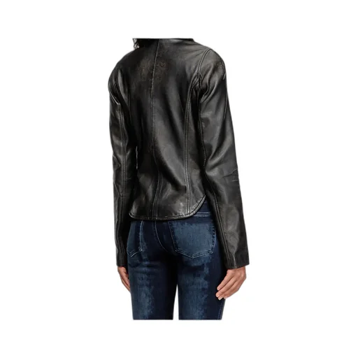 L-Egrad Zip-Front Shearling Jacket