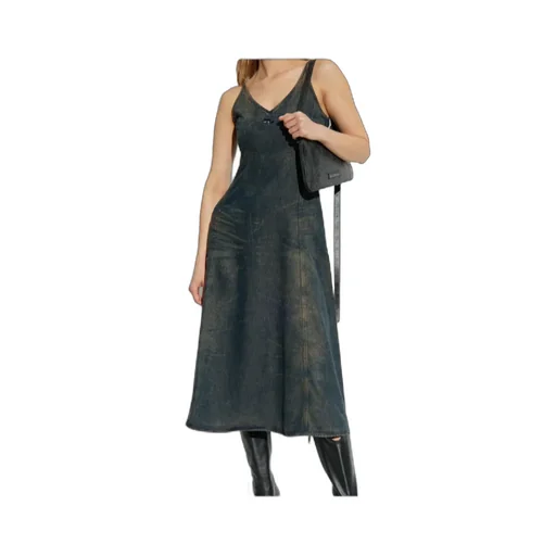 De-Beld-S V-Neck Denim Dress
