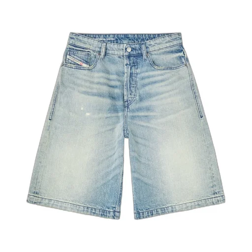 De-Sire Light-Wash Denim Shorts
