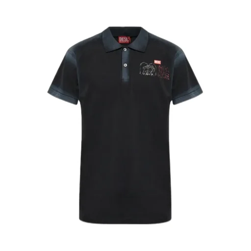 Graphic-Print Polo Shirt