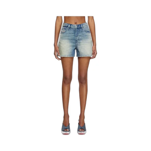 Shorts In Worn-Effect Denim