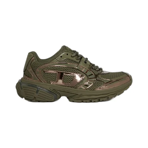 Metallic Mesh Sneakers