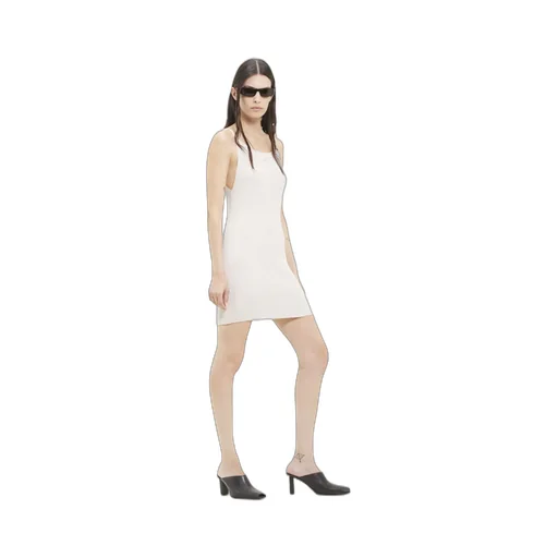 Neckline Rib Knit Dress