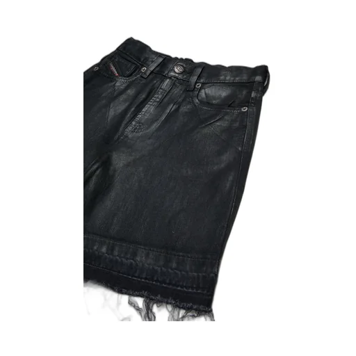 Raw-Cut Hem Denim Shorts