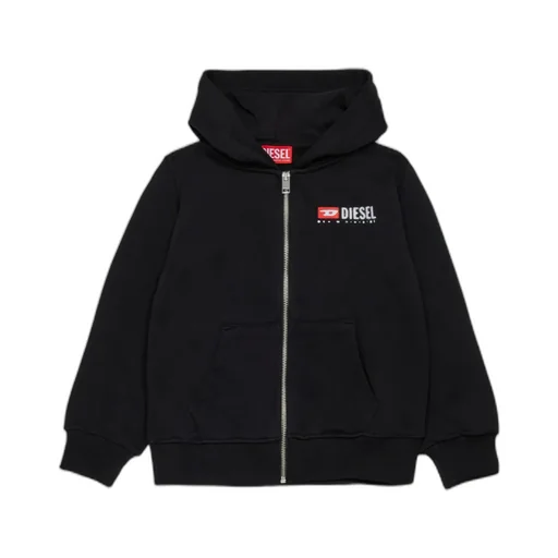 Logo-Print Zip-Up Hoodie