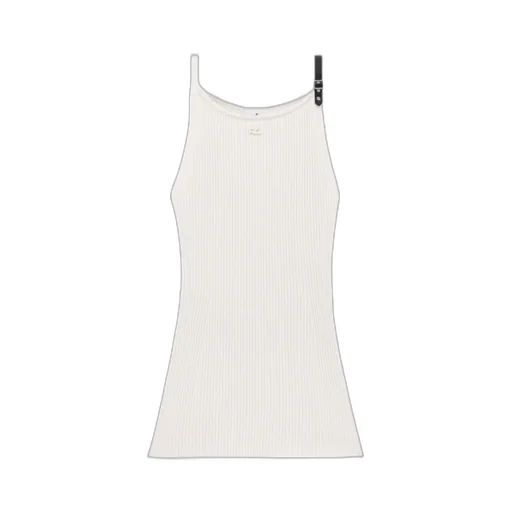 Neckline Rib Knit Dress