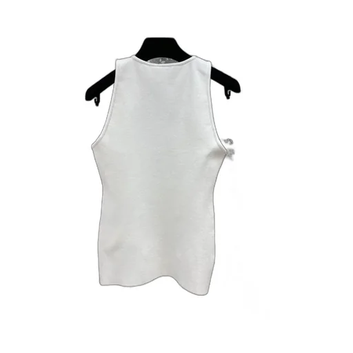 Label Hollowed-Out Vest