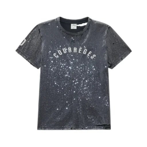 Embroidered Distressed T-Shirt