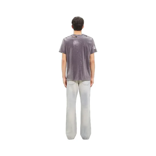 Embroidered Distressed T-Shirt