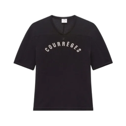Logo Printed Mesh T-Shirt