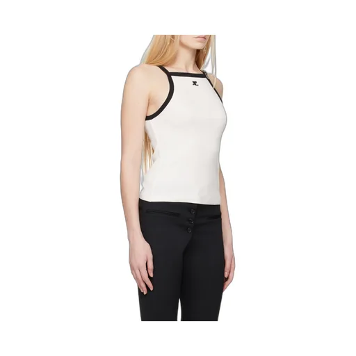 Buckle Detailed Halter-Neck Top